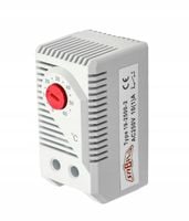 Termostat do grzałki NC do szafy sterowniczej | 0-60 °C dwubiegunowy