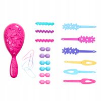 BARBIE STUDIO FRYZUR GŁOWA DO STYLIZACJI CZESANIE + AKCESORIA HMD88
