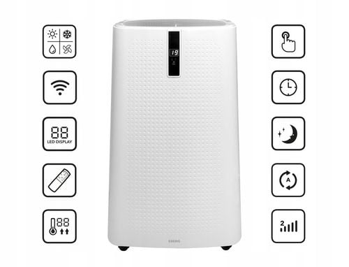 Klimatyzator przenośny ENVA 3,5 kW 4w1 WiFi osuszacz 56l/24h pompa ciepła na Arena.pl