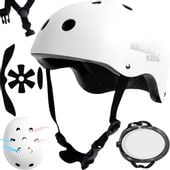 Kask dla Dziecka Rowerowy Dziecięcy Regulowany 48-54 cm Biały