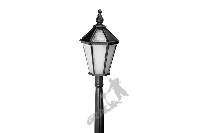 LAMPA B10 Z KLOSZEM ŻELIWNYM ŚREDNIM 1-OŚW. ŻELIWNA LAMPA OGRODOWA RETRO ELEGANCKA DO OGRODU ZEWNĘTRZNA zdjęcie 2