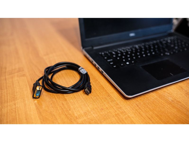 Kabel vga - hdmi 2m gold full hd d-sub przewód zdjęcie 4