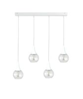 Lampa wisząca 4xE27 LACRIMA CLEAR WHITE