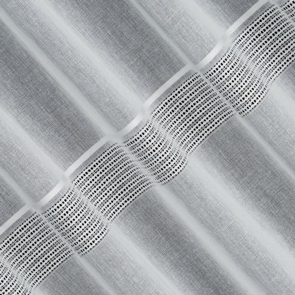 Firana gotowa INES NA TAŚMIE 140X270 CM Biała zdjęcie 7