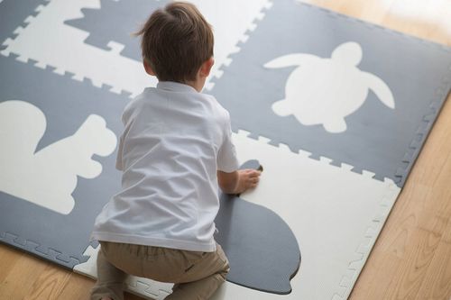 MATA PIANKOWA EVA ZWIERZĄTKA DUŻE PUZZLE 180x120 cm DLA DZIECI RICOKIDS na Arena.pl