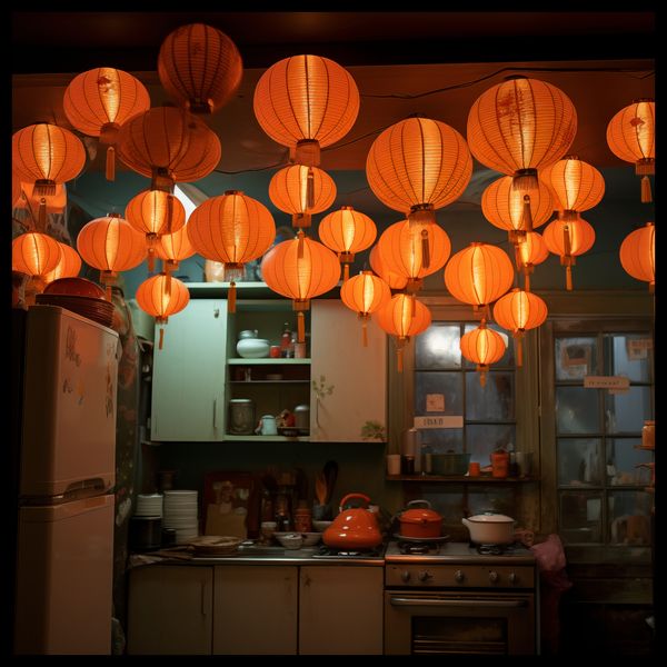Plakat 80x80cm W Blasku Lampionów zdjęcie 2
