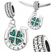 CHARMS KONICZYNKA Podkowa Szczęście LUCKY srebrny charms SREBRO próba S925