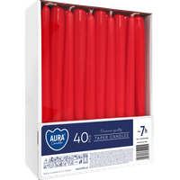 Świece Bispol Candles 7h 40 sztuk czerwone