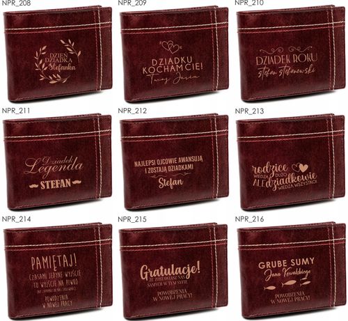 Portfel grawer ELEKTRYK fajny prezent +IMIĘ tanio na Arena.pl