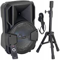 KOLUMNA PRZENOŚNA 300 W BLUETOOTH STATYW KARAOKE