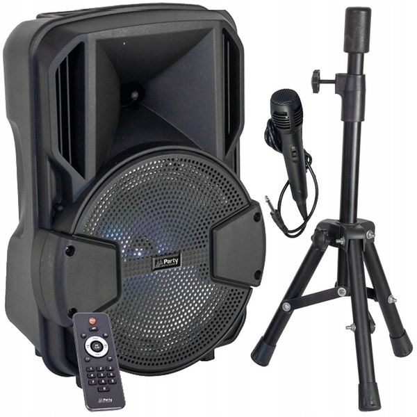 KOLUMNA PRZENOŚNA 300 W BLUETOOTH STATYW KARAOKE zdjęcie 1