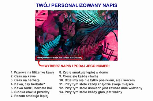 BLAT SZKLANY IKEA LACK Przyprawy II z Twoim napisem 55x55cm 099b na Arena.pl