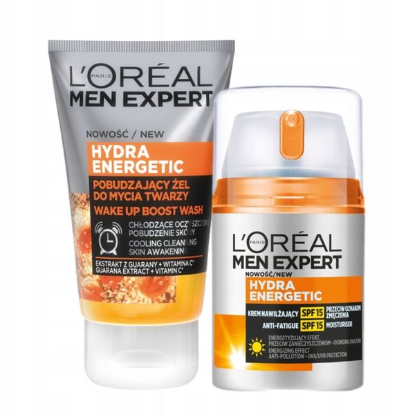 Krem i Żel Do Twarzy Zestaw Kosmetyków Dla Mężczyzn Loreal Men Expert zdjęcie 1