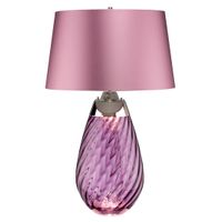 Stolikowa lampa nocna Lena LENA-TL-L-PLUM szklana śliwkowa