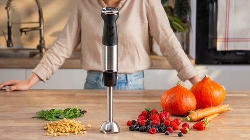 Blender ręczny Tefal QuickChef HB671830 1000 W funkcja Turbo ostrza na Arena.pl