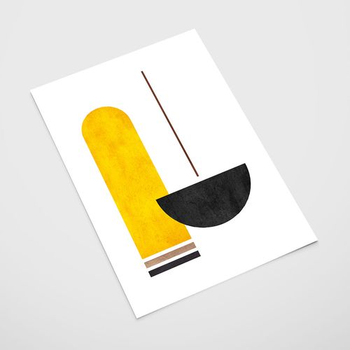 Plakat geometryczny minimalistyczny wzór 21x29,7 cm A4 na Arena.pl