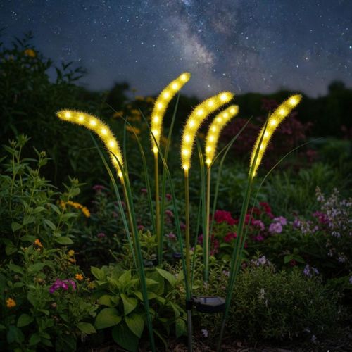 LAMPA SOLARNA TRAWA 6 LED 75CM na Arena.pl