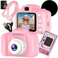 APARAT CYFROWY dla Dziecka Fotograficzny dla DZIECI RÓŻOWY gry + KARTA 32GB