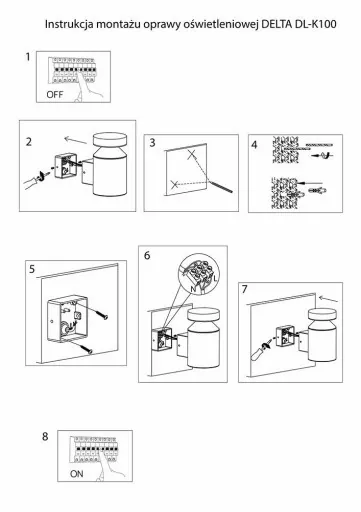 Kinkiet zewnętrzny Delta DL-K100 Suma zdjęcie 5