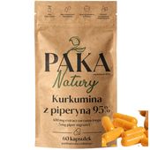 Kurkumina + Piperyna 95% 60 kaps. 400mg na odporność KURKUMA Paka Natury