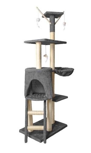 Drzewko dla kota 138cm szare na Arena.pl