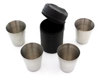 KIELISZKI ZE STALI NIERDZEWNEJ 4 SZT + ETUI