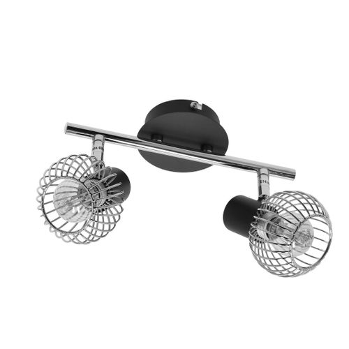 Oslo listwa 2x40W E14 czarny/chrom na Arena.pl