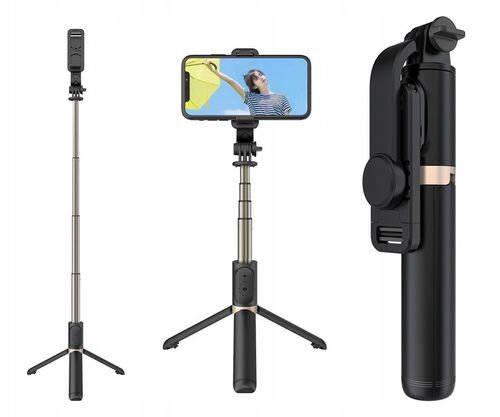 SELFIE STICK STATYW DO TELEFONU TRIPOD Z PILOTEM KIJEK STATYW BLUETOOTH BT na Arena.pl