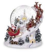 Świąteczna Pozytywka Śnieżna Szklana Kula Mikołaj Święta Boże Narodzenie