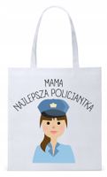 Dla Mamy Mamusi Prezent Torba Eco Biała Shopper Z Nadrukiem Ze Zdjęciem