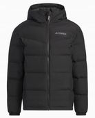 3089 KURTKA ADIDAS MĘSKA ZIMOWA Z KAPTUREM TERREX CZARNA puchowa