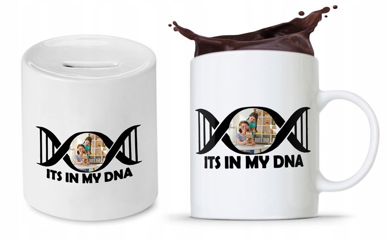 Zestaw Dla Niani Opiekunki Kubek + Skarbonka Z Nadrukiem Ze Zdjęciem zdjęcie 1