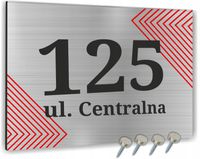 DUŻA Tabliczka ADRESOWA ALUMINIOWA 20x15 numer dom
