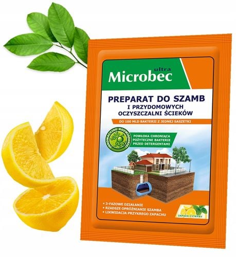 bros - microbec ultra 25g zapach cytryny - preparat do szamb - 18 szt. na Arena.pl