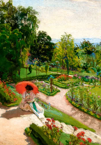 Puzzle 500 elementów. Art Collection. Red Umbrella, Józef Mehoffer na Arena.pl