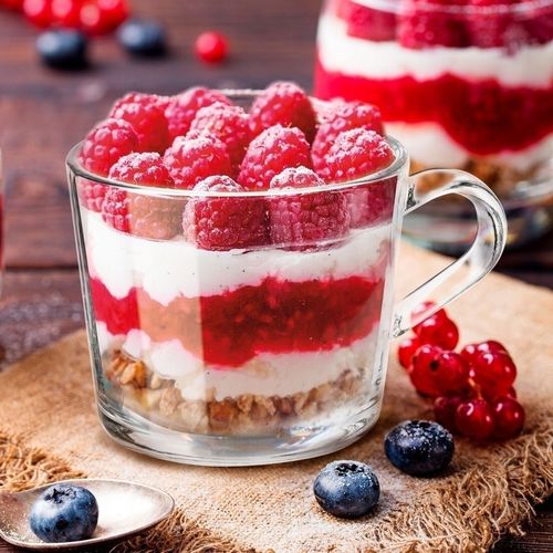 Zestaw KUBKI Szklane SZKLANKI do KAWY i HERBATY z UCHEM Tadar Sue 6x450 ml na Arena.pl