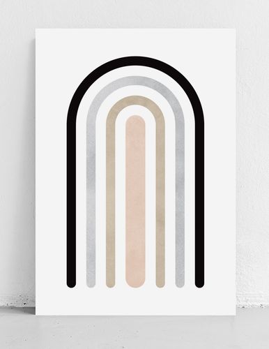 Plakat boho geometryczna tęcza 50x70 cm na Arena.pl