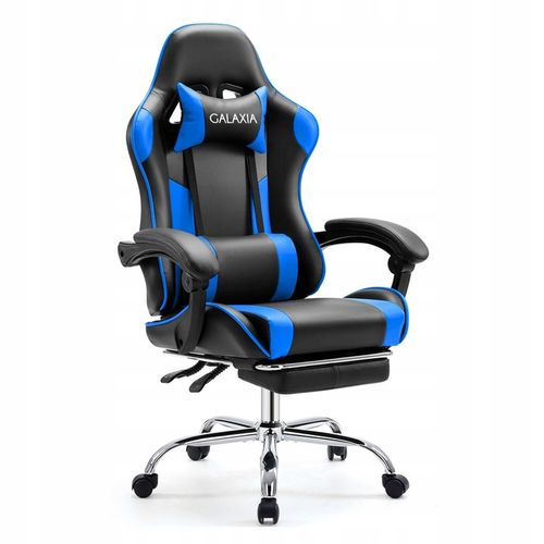 FOTEL GAMINGOWY BIUROWY Obrotowy Kubełkowy Krzesło Gamingowe Z Podnóżkiem na Arena.pl