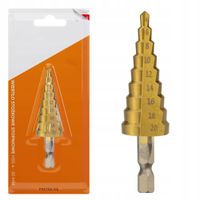 WIERTŁO CHOINKOWE WIELOSTOPNIOWE STOŻKOWE DO METALU BLACHY DREWNA 4-20MM