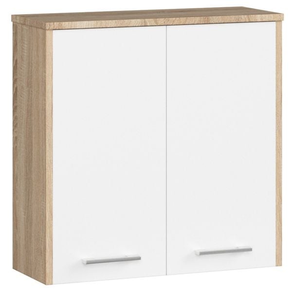 SZAFKA WISZĄCA W 60 cm FIN 2D SONOMA / BIAŁA zdjęcie 1