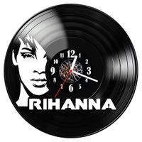 Zegar ścienny z płyty winylowej Rihanna 1026.14