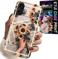 ETUI DO IPHONE 16 PLUS - KWIATISTY WZÓR SŁONECZNIK SŁONECZNIKI