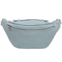 VERA PELLE nerka skórzana saszetka biodrówka z rączką V578 j.niebieska