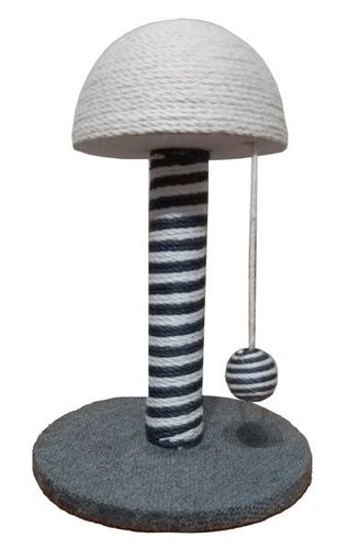 DRAPAK dla kota FUNGHI Szary fi30 wys 42cm grzybek na Arena.pl