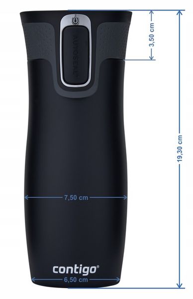 Kubek termiczny Contigo West Loop 2.0 470ml - Czarny Mat zdjęcie 3
