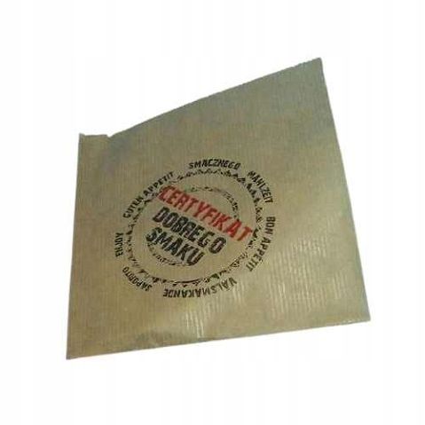 Opakowanie koperta torebka burger kebab 16cmx17cm 1000 szt. certyfikat smak na Arena.pl