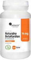 Naturalny Beta Karoten Aliness Pro Witamina 100tab Pigmentacja skóry Wzrok