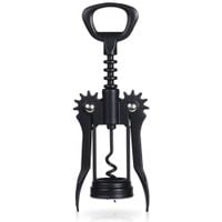 Korkociąg Czarny Metalowy Otwieracz do Korków Wina Butelek Tradycyjny