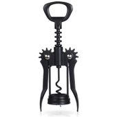 Korkociąg Czarny Metalowy Otwieracz do Korków Wina Butelek Tradycyjny