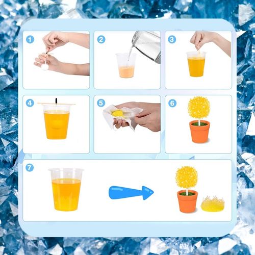 HODOWLA KRYSZTAŁÓW KRYSZTAŁY Eksperyment Edukacyjny 6 Drzewek Zestaw XXL na Arena.pl